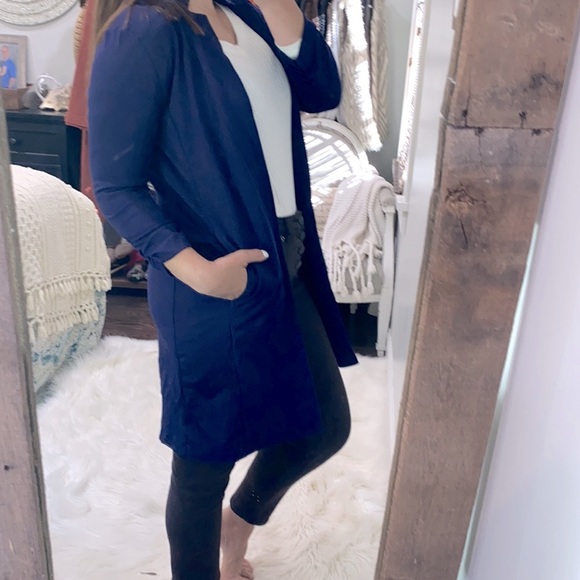 Potters Pot eggplant purple open jacket size small - Picture 2 of 6